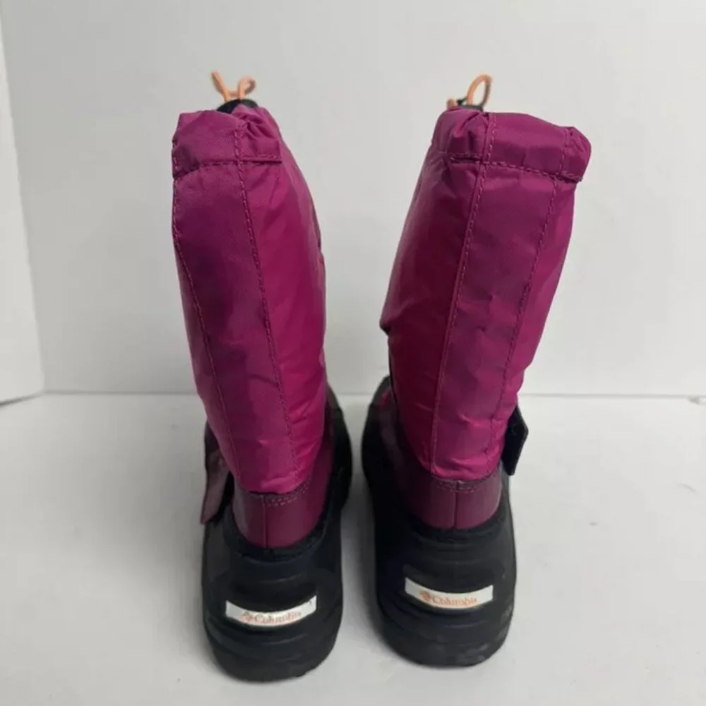 Columbia Youth Powderbug Forty Snow Boots Size 4 M Big Kid